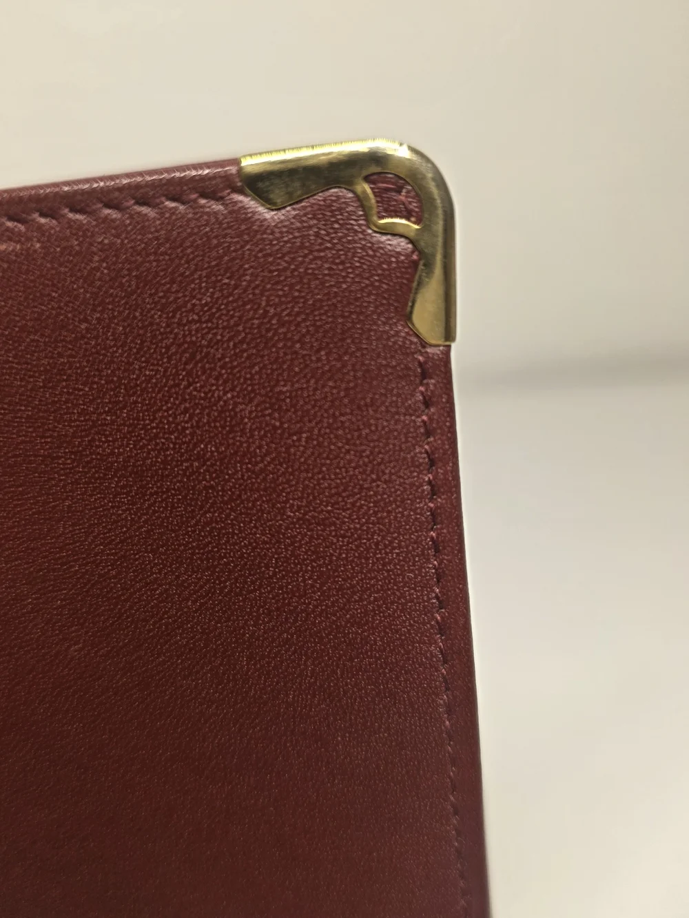 Cartier Burgundy Long Leather Wallet